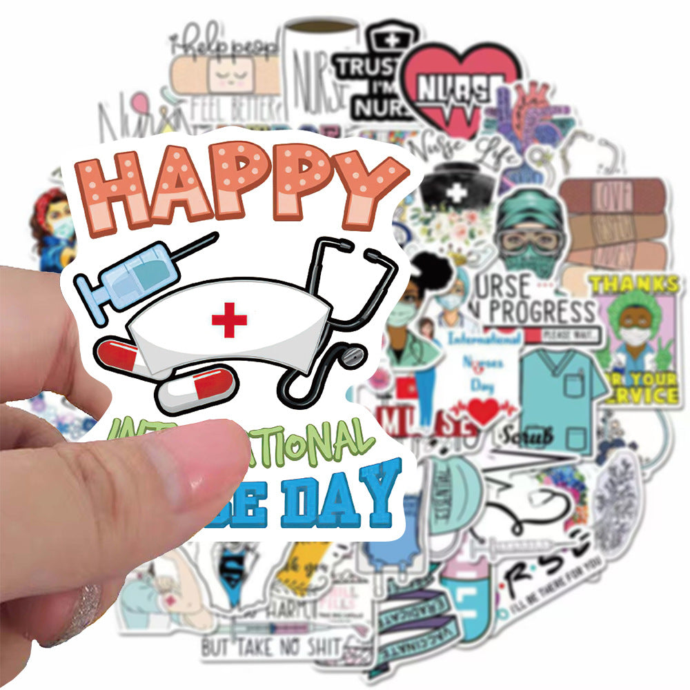 Wholesale Nurse Series Waterproof PVC Stickers